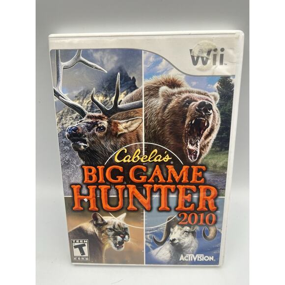 Nintendo Wii: Cabela's Big Game Hunter 2010, Tested, Free Shipping W Manual - Picture 1 of 7